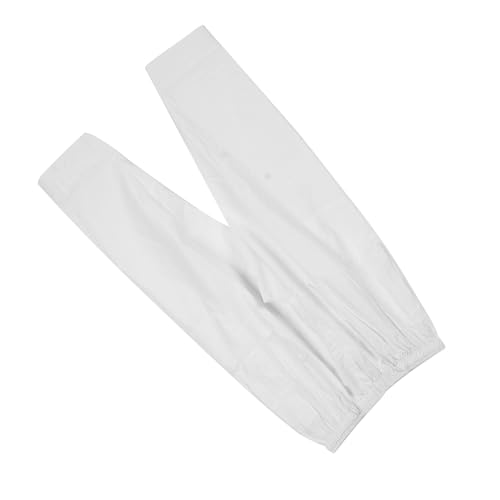 Polyester Cotton Loose Men Muslim Pants with Waist Elastic Band, Afghan Trousers Clothes for Spring and Autumn (XL) White3
