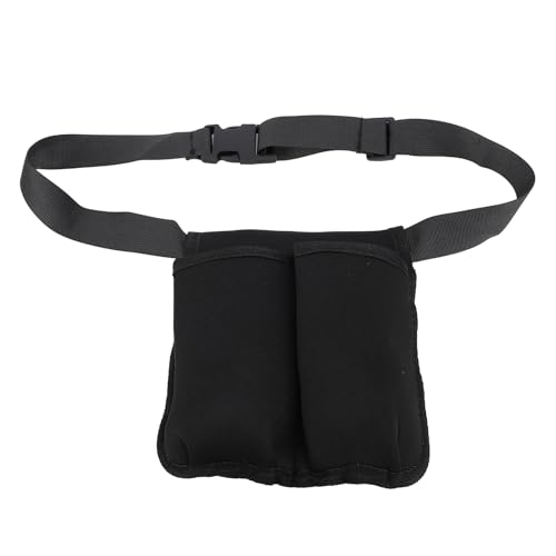 Massage Waist Pouch Adjustable Oil Bottle Holster with 2 Compartments, Neoprene Material Massage Oils Bottle Bag for Masseur, Convenient During Work