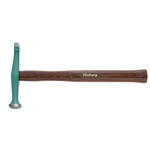 Stahlwille 70130012 Planishing and Grooving Hammer with Smooth Hickory Handle, Safe, Designed for All Types of Planishing, Forming, 30mm dia, 320 mm in Length