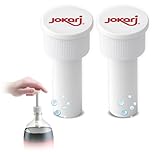 Jokari 05002 – Fizz Keeper Pump Cap for 2 Litre Bottles – White 3.6cm x 8cm - Keeps The Fizz in - 2 Pack