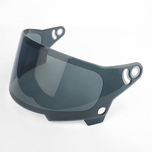 UYTKTN Motorradhelm Visier Linse Helm Brille für Bell Eliminator, Motorradhelm Gläser Verspiegelt Helmvisier Getöntes Visier, Motorrad Windschutz Helmlinse,D Dark Gray