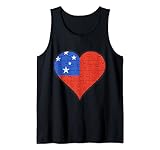 samoa bandiera samoana cuore canotta
