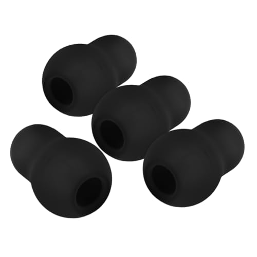 FONDOTIN 4 Piezas accesorios para estetoscopio para los puntas de oído de repuesto para estetoscopios auriculares de sellado suave auriculares estetoscopio gel de sílice Negro