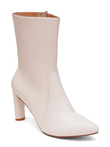 Image of SHERRIF Block Heels Calf Length Boots for Women