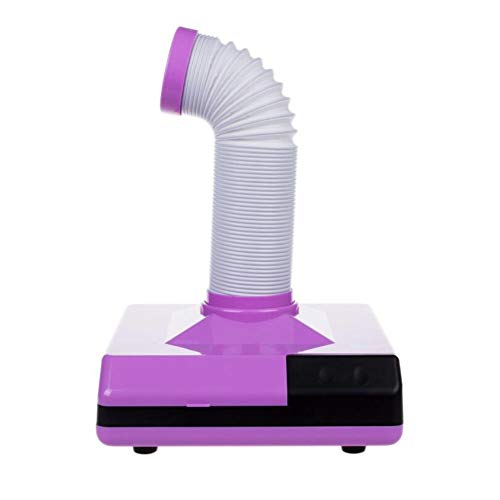 60W Strong Nägel Staub Sammler Nagel staubsauger Luft Gebläse Trockner Einziehbar Ellbogen Design Ventilator Maniküre Pediküre