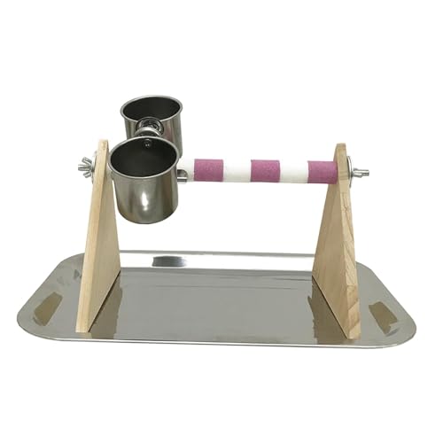 Support de table pour oiseau en bois stable adapté au dressage
