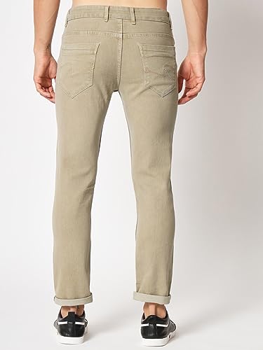 Image of KARGEENS Men Kargeens Men's Jeans Pant Slim Fit Stretchable Casual Wear Low Rise Cotton Blend Denim