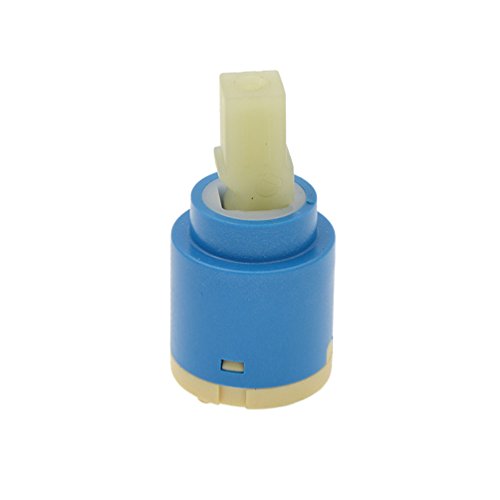 YNuth 25 mm Moderne Cuisine Bain Bassin du Bain Evier Robinet De Disque De Céramique Remplacement De Pièces Valve De Cartouche De Réparation (Tige Droite) Cover