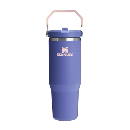 Stanley 1913 Flip Straw Tumbler 1.0 Trinkflasche Mit Strohhalm 0.89L - Thermosflasche Hält 12+ Stunden Kalt - Spülmaschinenfest - Sportflasche - Wasserflasche BPA Frei - Lupine