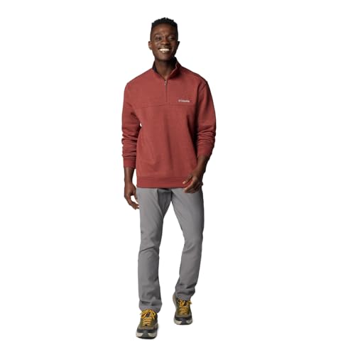 Columbia Men's Hart Mountain II Half Zip, Spice Heather, Small3