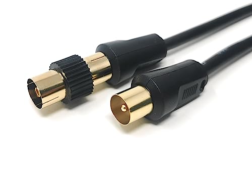 TV Aerial Coaxial Cable Male to Male RF Antenna Coax Lead Compatible with Sky SkyHD, Virgin, BT, Satellite TV, VCR - Image 3