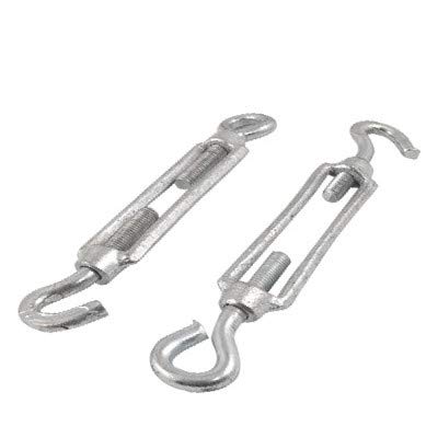 New Lon0167 Turnbuckle tipo Gancho y Ojal, 14 cm, metal, 96 g miniatura 1