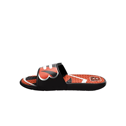 Image of FOCO mens NFL Team Logo Athletic Sport Shower Flip Flop Sandals Gel Slides
