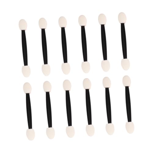 ULTECHNOVO 24個 使い捨て両端スポンジアイシャドウブラシ 軽量 肌に優しいメイクブラシ アイメイク 眉毛 ラメ リップ対応 プロ仕様 美容サロン