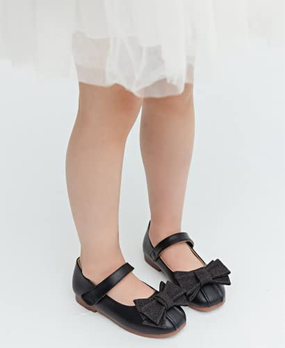 kkdom Girls Dress Mary Jane Shoes Toddler Ballet Flats Flower Girls Princess Shoes School Party Dress Shoes2