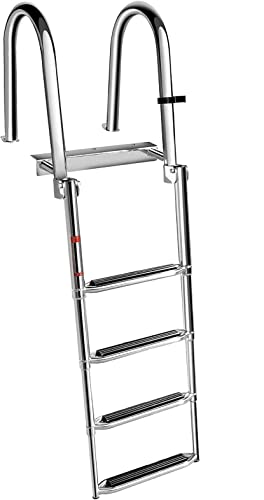 Escalera para embarcación plegable de 4 peldaños miniatura 1