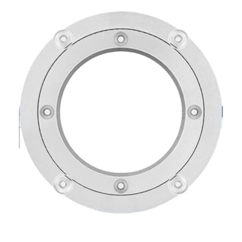Piatto girevole rotondo in gomma spessa e resistente, piatto liscio, cuscinetto rotante in lega di alluminio, a 360° Piastra Girevole con Cuscinetto(10INCH 250MM OD)