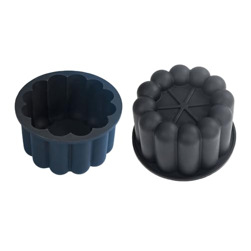Geavonyg 2 Moldes De Silicona Grado Alimenticio para Mousses Flexibles Hornear Chocolate Forma Pétalos Flores Accesorio Hornear Postres Silicona Pasteles