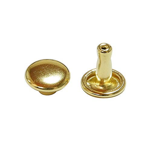 KIYOHARA サンコッコー 両面カシメ 中 20組入り 直径7.2mm ゴールド SUN11-135