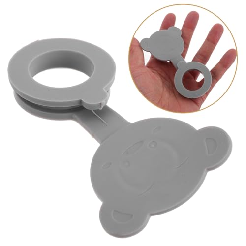 Warmhm Silikon-badewannenablaufstopfen, Universeller Wasserstopper für Babybadewannen, Einfache Installation, Hellgrau, Effektive Abdichtung gegen Wasserverlust