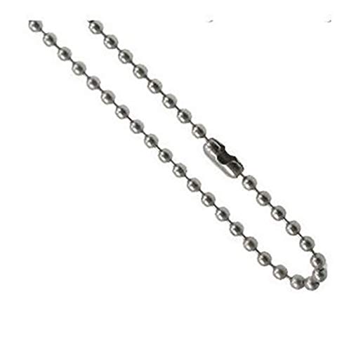 2mm Ball Chain - 316L Surgical Stainless Steel Chain/Necklace Ball Chain. Lengths: 18