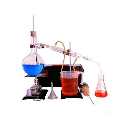 Nueva 1000 ml de vidrio de destilación de vapor para la extracción de aceite esencial de laboratorio de vidrio Kit de almacenamiento de termo espesado