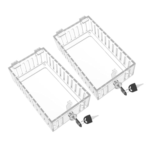 Homsfou 2 Stück Thermostat Schutzgehäuse Transparent