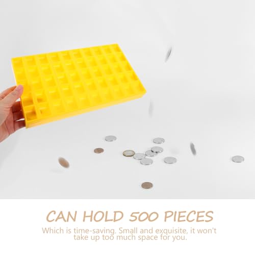 Caja Plástica Amarilla para Monedas con Divisores miniatura 4