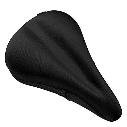 NKSA Soft Silicone Gel Seat Saddle Cushion Cover for Bicycle, Black (B093QQY29Z) Amazon Price History, Amazon Price Tracker