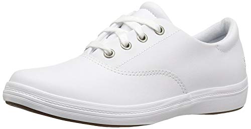 Grasshoppers Women's Janey II Fashion Sneaker, White Leather, 7.5 M US