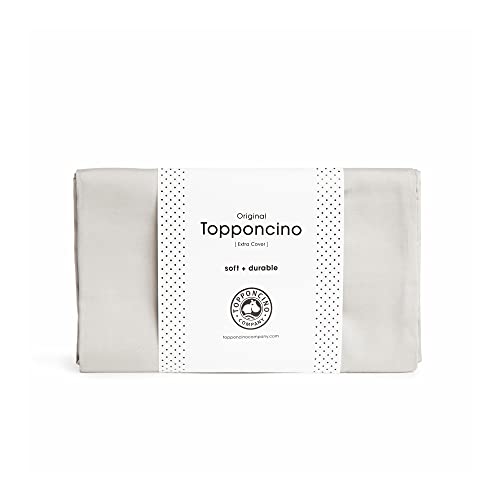 Image of The Topponcino Company | Extra Cover Only | Insert Sold Separately | Fits All Topponcinos from The Topponcino Company | 100% Natural Cotton | Machine Washable (Grey)
