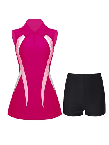 Yhong Damen Tenniskleid mit Hose Drunter...