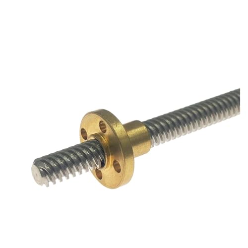 Husillo T8 de 450mm en acero 304 con tuerca de latón para impresora 3D 2