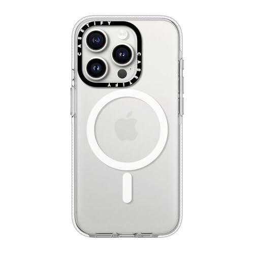 CASETiFY クリア MagSafe対応 iPhone 15 Pro ケース [黄ばみにくい素材 / 2mからの落下試験をクリア / MagSafe に対応]