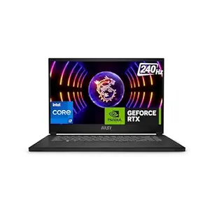MSI Stealth 15, Intel 13th Gen. i7-13620H, 40CM QHD 240Hz Gaming Laptop (16GB/1TB NVMe SSD/Windows 11 Home/Nvidia GeForce RTX 4060, GDDR6 8GB/Black/2.1Kg), A13VF-074IN