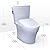 TOTO® WASHLET®+ Aquia IV® Arc Two-Piece Elongated Dual Flush 1.28 and 0.9 GPF Toilet with S5 Bidet Seat, Cotton White - MW4483446CEMFGN#01