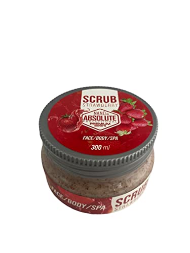 NANO ABSOLUTE Strawberry Face & Body Scrub 300ml | peeling gesicht | peeling körper | Face & Body & Spa | skin care | Erfrischendes Peeling für Damen & Herren