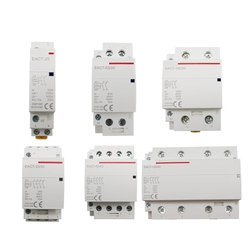 Contactor modular de 16A con dos contactos normalmente abiertos para control de energía