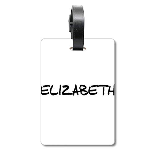 Étiquette valise Elizabeth en similicuir pour bagage cabine et voyage