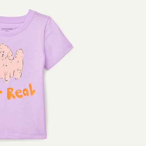 Image of Amazon Essentials Girls and Toddlers' Short-Sleeve T-Shirts