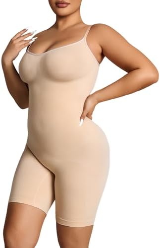 Suprenx Bodysuit Shapewear for Women Tummy Control Body Shaper Full Bust Butt Lifter Seamless Shorts