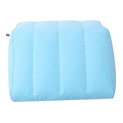 KOMBIUDA 1pc Inflatable Leg Pillow Wedge Pillow Pillows Inflatable Leg Wedge Knee Rest Pillow Leg Rest Travel Pillow Lightweight Leg Pillow Portable Leg Pillow Inflatable Pillow Blue PVC