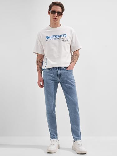 Image of Highlander Men Men's Straight Relaxed Fit Jeans | Stretchable | Everyday Comfort & Style| Jeans for Man|Premium Cotton Blend
