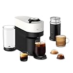 Nespresso Vertuo Pop+ Coffee and Espresso Maker by Breville with Milk Frother, Coconut White