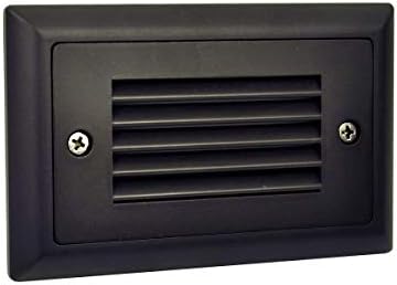 Nora NSW-641/30BZ Mia Die-Cast Mini LED Dimmable Step Light, 120V (Bronze, Horizontal Louver)