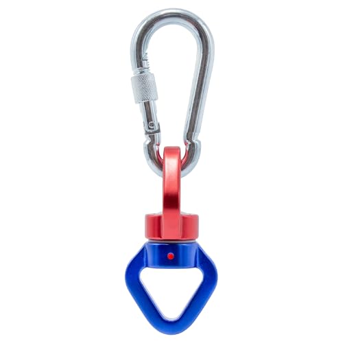 Heavy Duty Swing Swivel 500 lbs Weight Capacity, 360° Rotator with Carabiner for Hammocks, Tree Swings, Aerial Yoga, Climbing, and Outdoor Activities