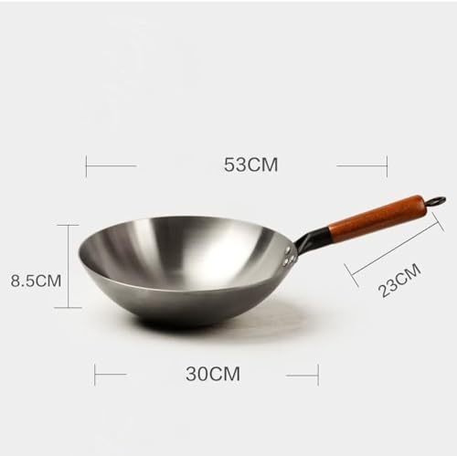Wok de hierro chino con fondo redondo 30CM miniatura 2