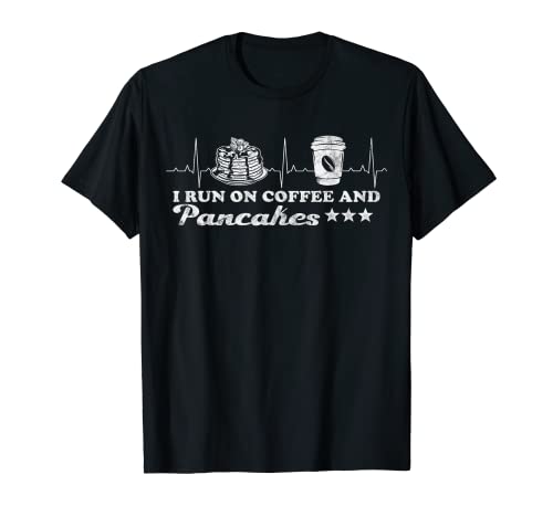 Corre con café y tortitas Día de las tortitas para los amantes del café Camiseta