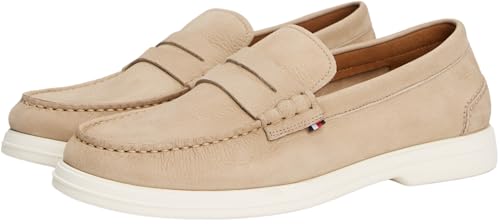 Mocassins Emblématiques En Cuir Tommy Hilfiger Nubuck P Loafer - vue 4