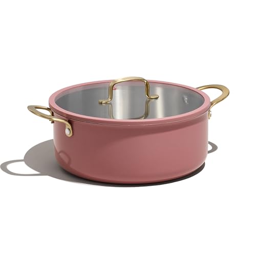 CAROTE 6QT Stainless Steel Stockpot with Lid, Pink